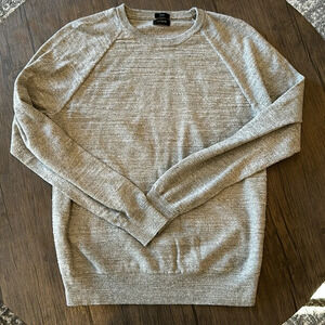 JCREW Men’s Heather Gray Slim fit Sweater 100% Cotton size medium